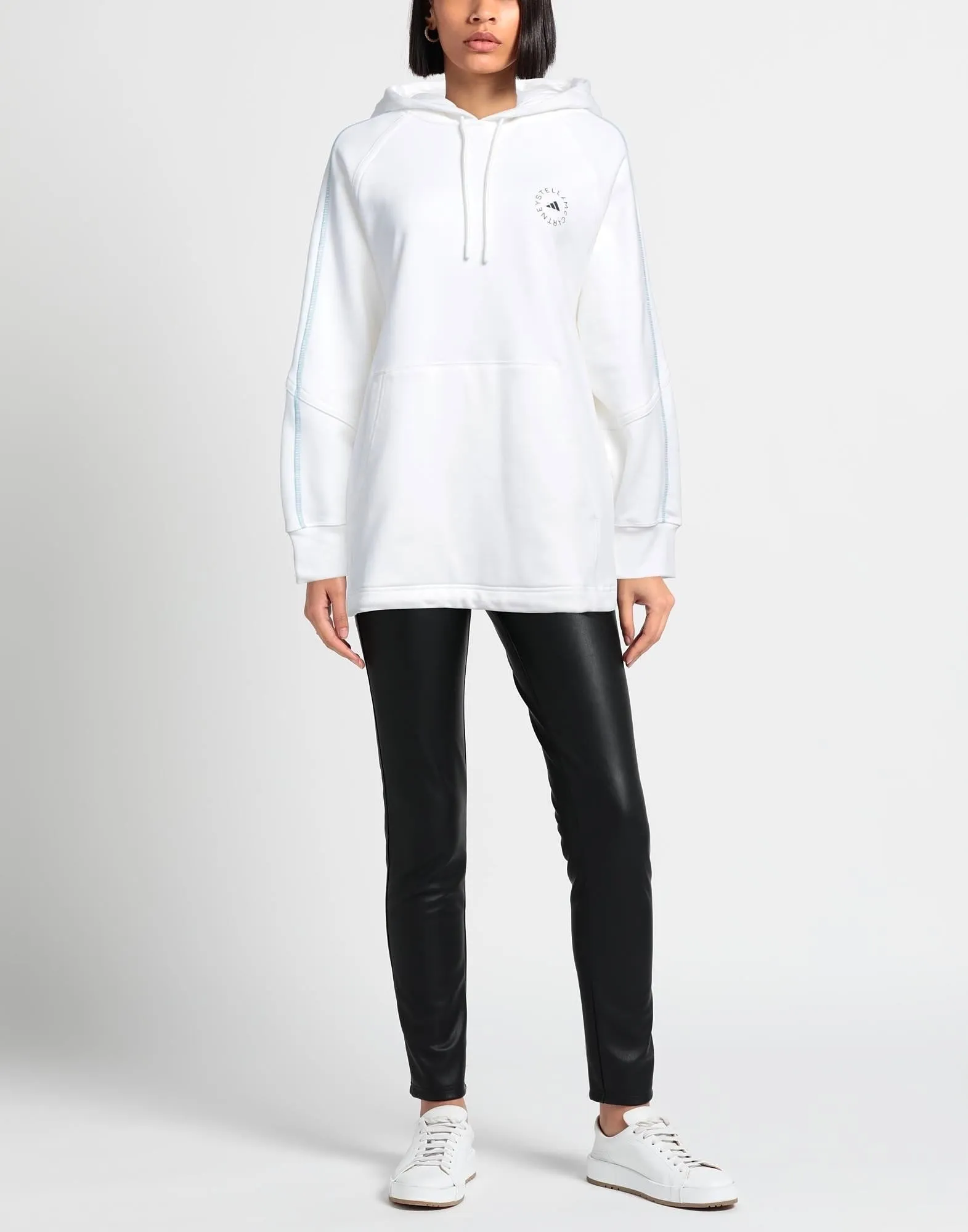 adidas by Stella McCartney  |Collaboration Long Sleeves Plain Cotton Logo