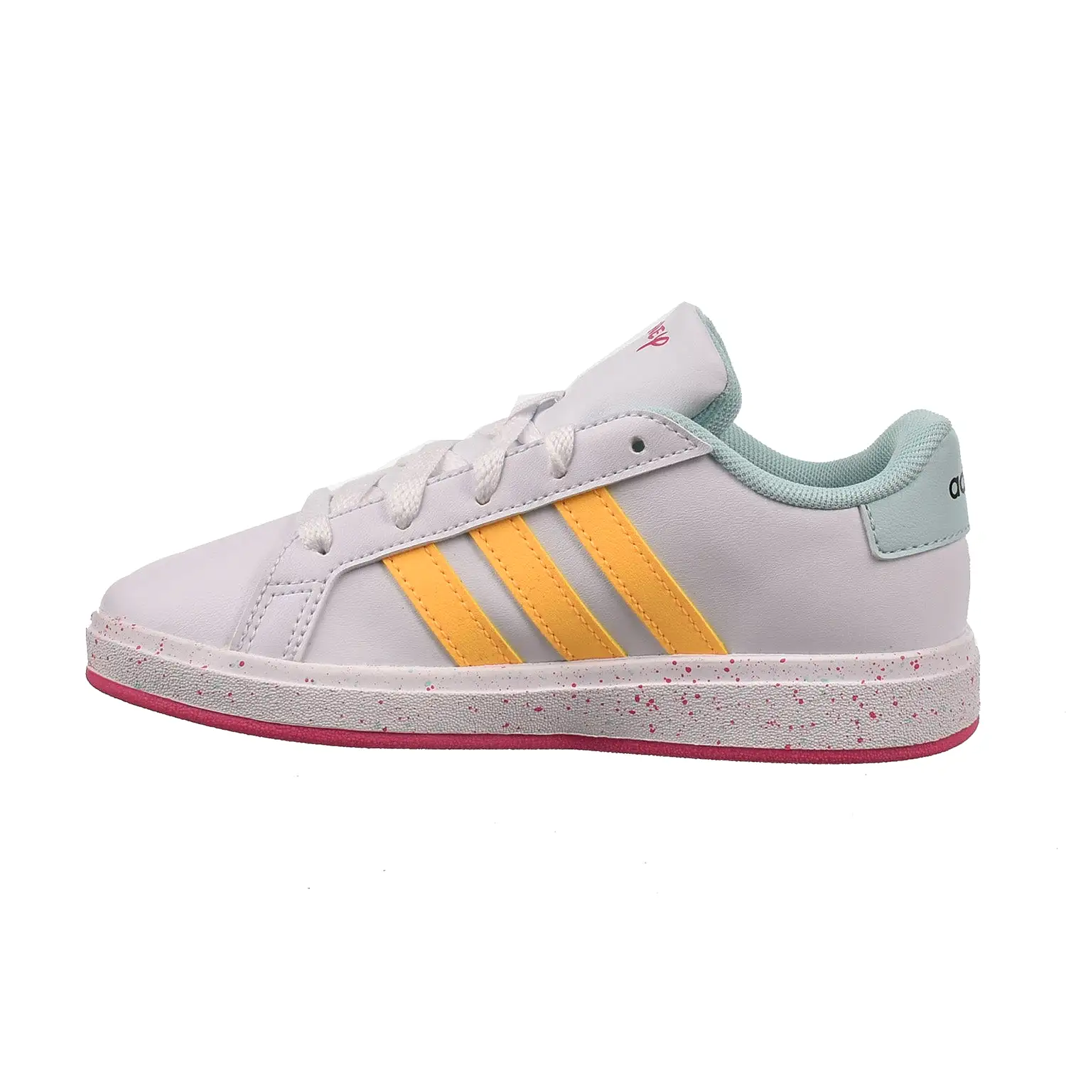 Adidas Grand Court x Disney Little Kids' Shoes Cloud White-Spark-Pulse Magenta