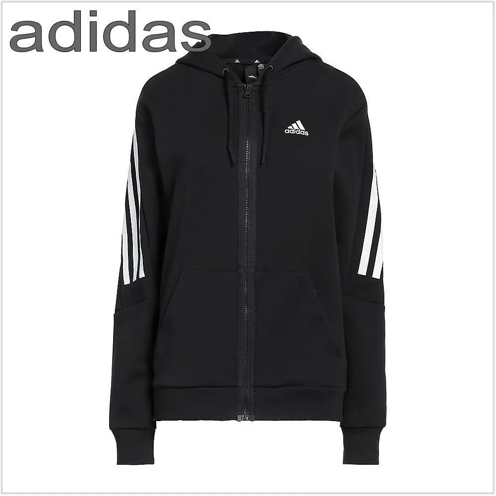 adidas  |Street Style Long Sleeves Cotton Logo Hoodies & Sweatshirts