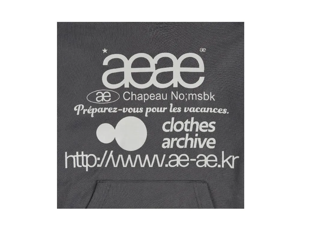 AEAE  |Unisex Street Style Plain Logo Hoodies