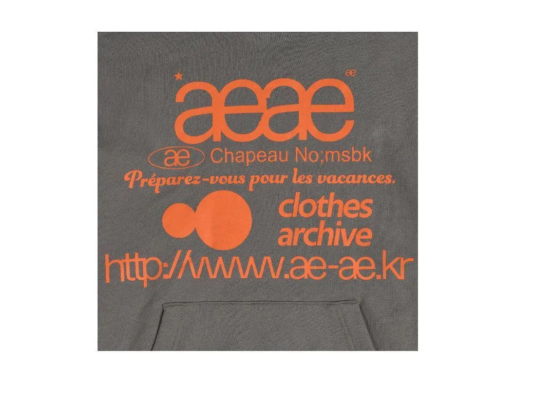 AEAE  |Unisex Street Style Plain Logo Hoodies