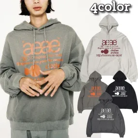 AEAE  |Unisex Street Style Plain Logo Hoodies