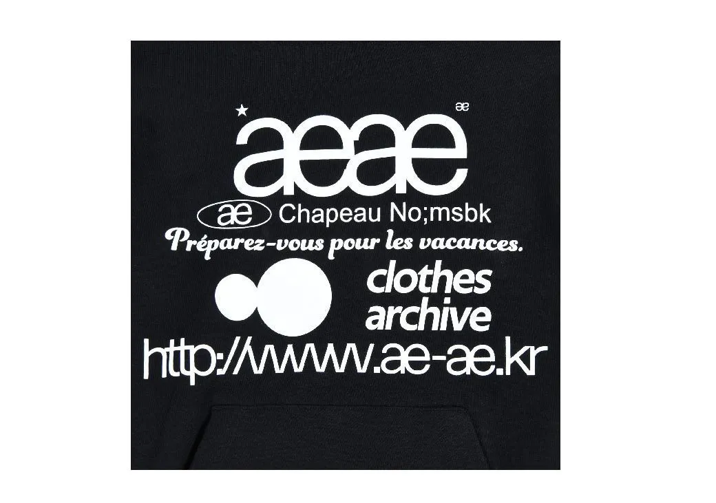 AEAE  |Unisex Street Style Plain Logo Hoodies