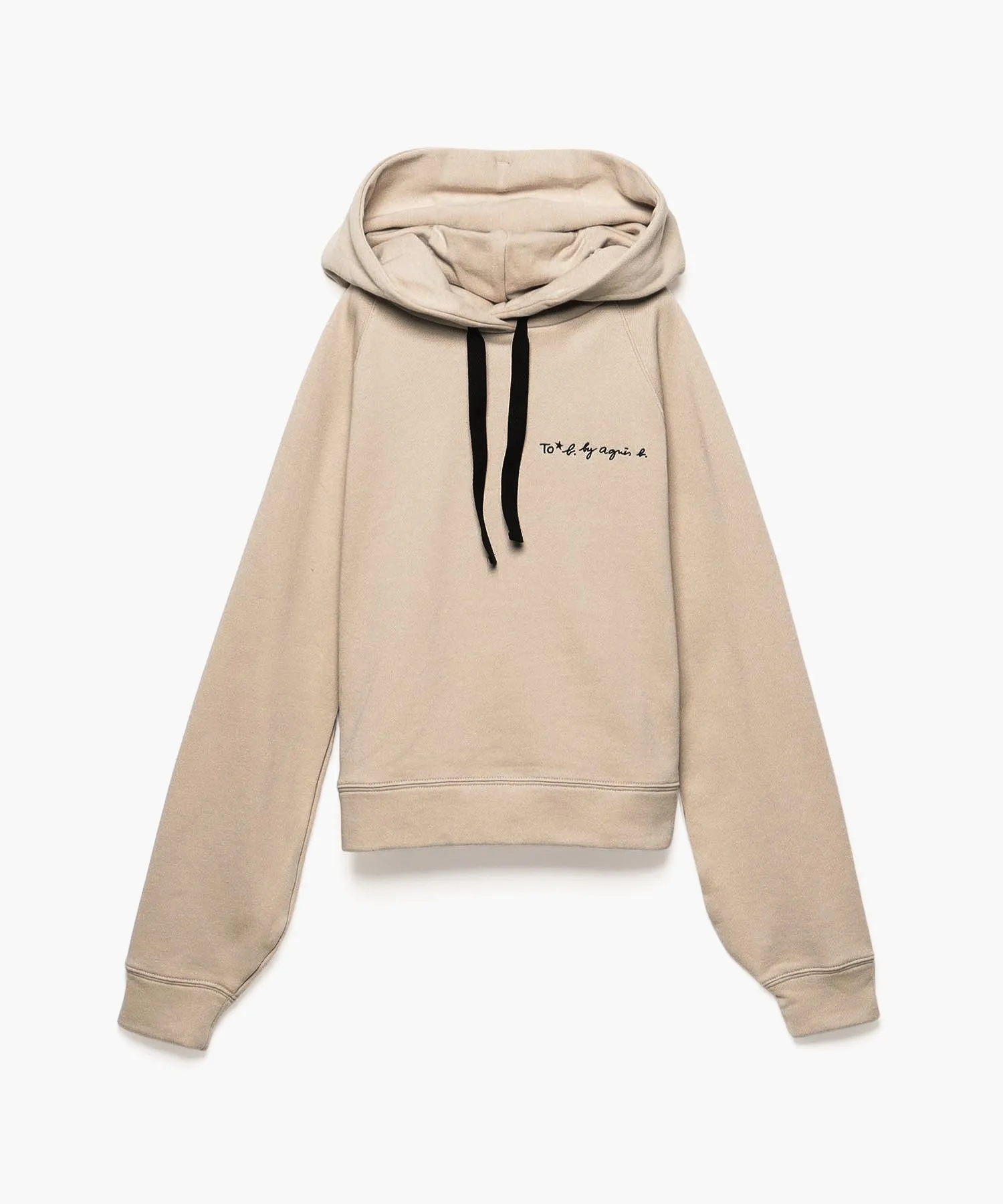 Agnes b  |Long Sleeves Plain Logo Hoodies & Sweatshirts