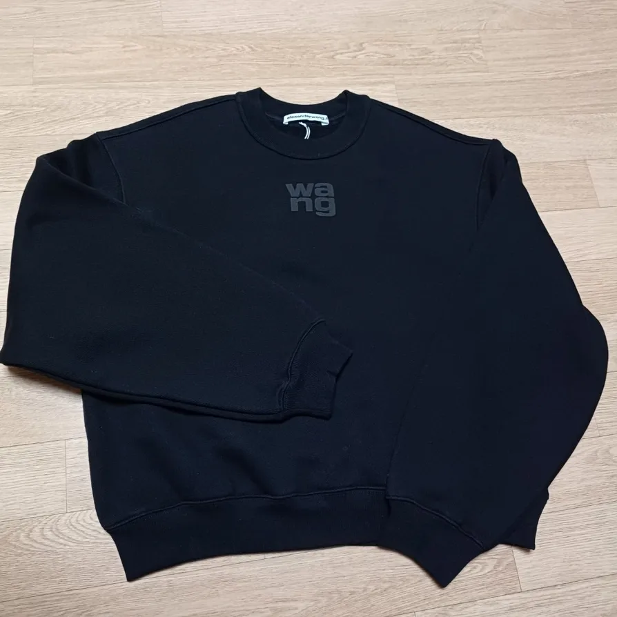 Alexander Wang  |U-Neck Long Sleeves Plain Cotton Logo Hoodies & Sweatshirts