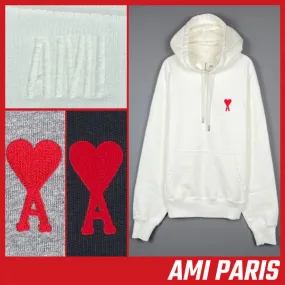 AMI PARIS  |Unisex Street Style Logo Hoodies & Sweatshirts