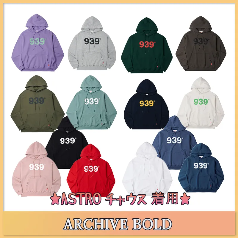 ARCHIVE BOLD  |Unisex Street Style Logo Hoodies & Sweatshirts