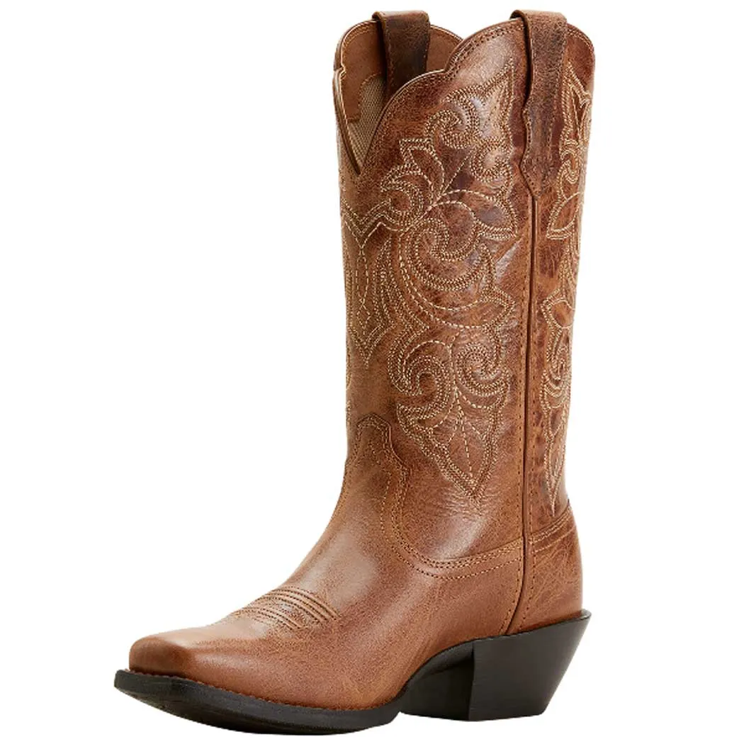 Ariat Round Up Square Toe Western Boot Ready Russet (Women's)