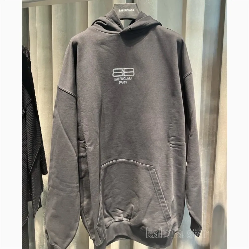 BALENCIAGA  |Street Style Long Sleeves Plain Cotton Hoodies & Sweatshirts