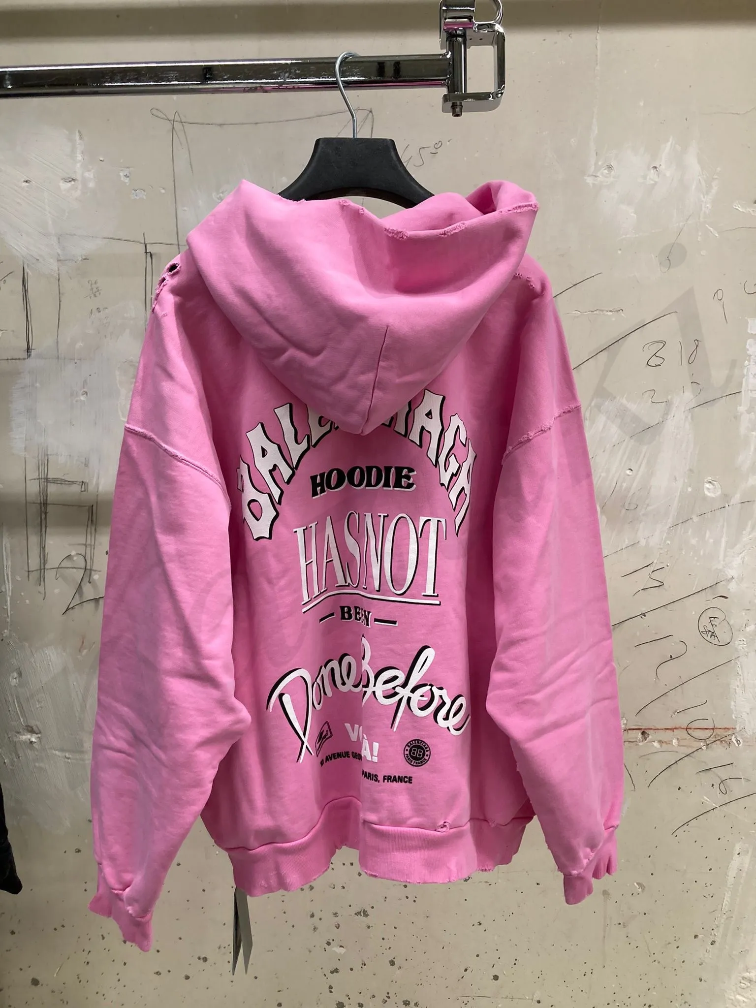 BALENCIAGA  |Unisex Street Style Cotton Logo Luxury Hoodies