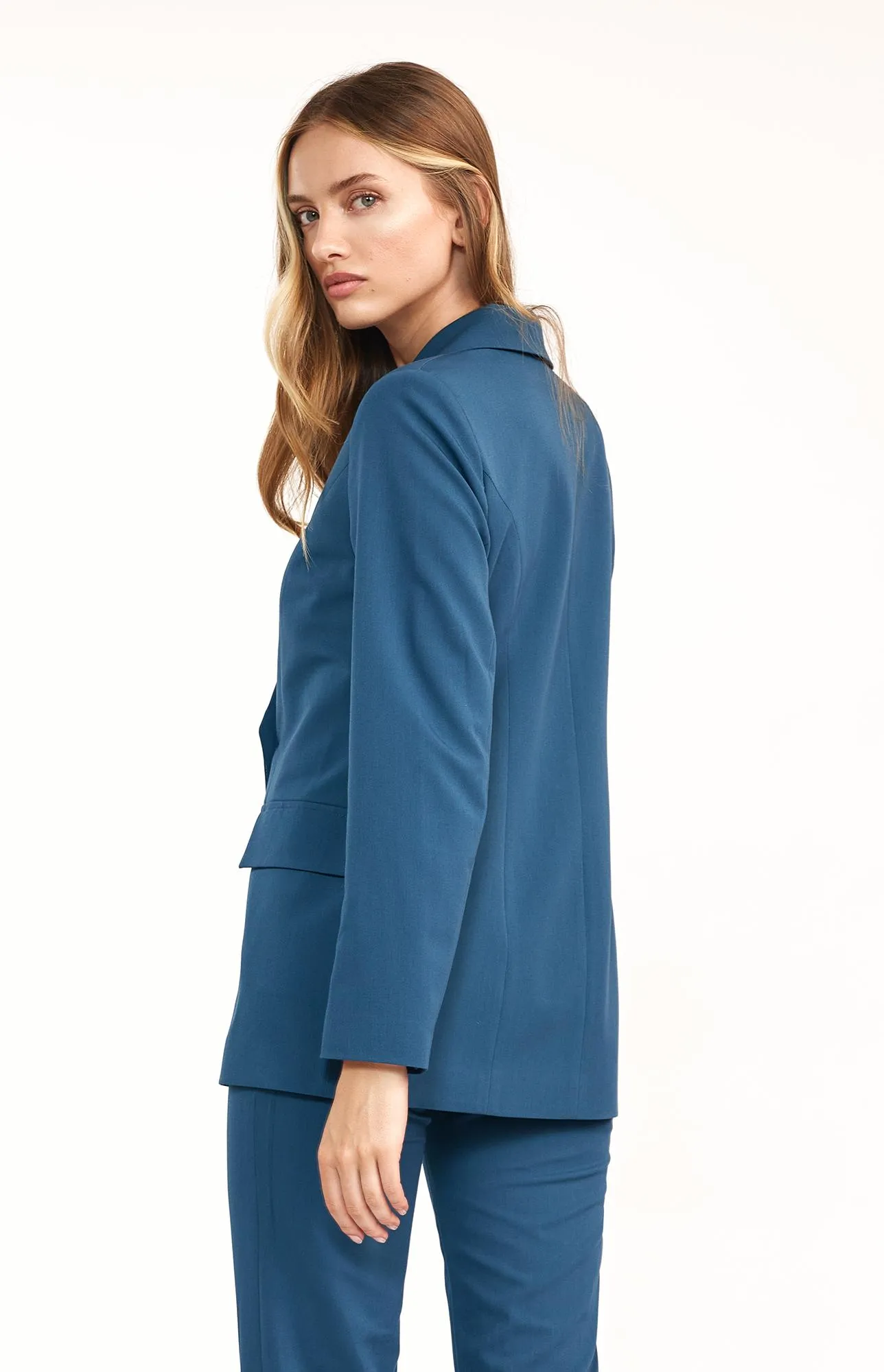 Blazer double boutonnage bleu