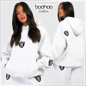 boohoo  |Street Style Long Sleeves Logo Hoodies & Sweatshirts