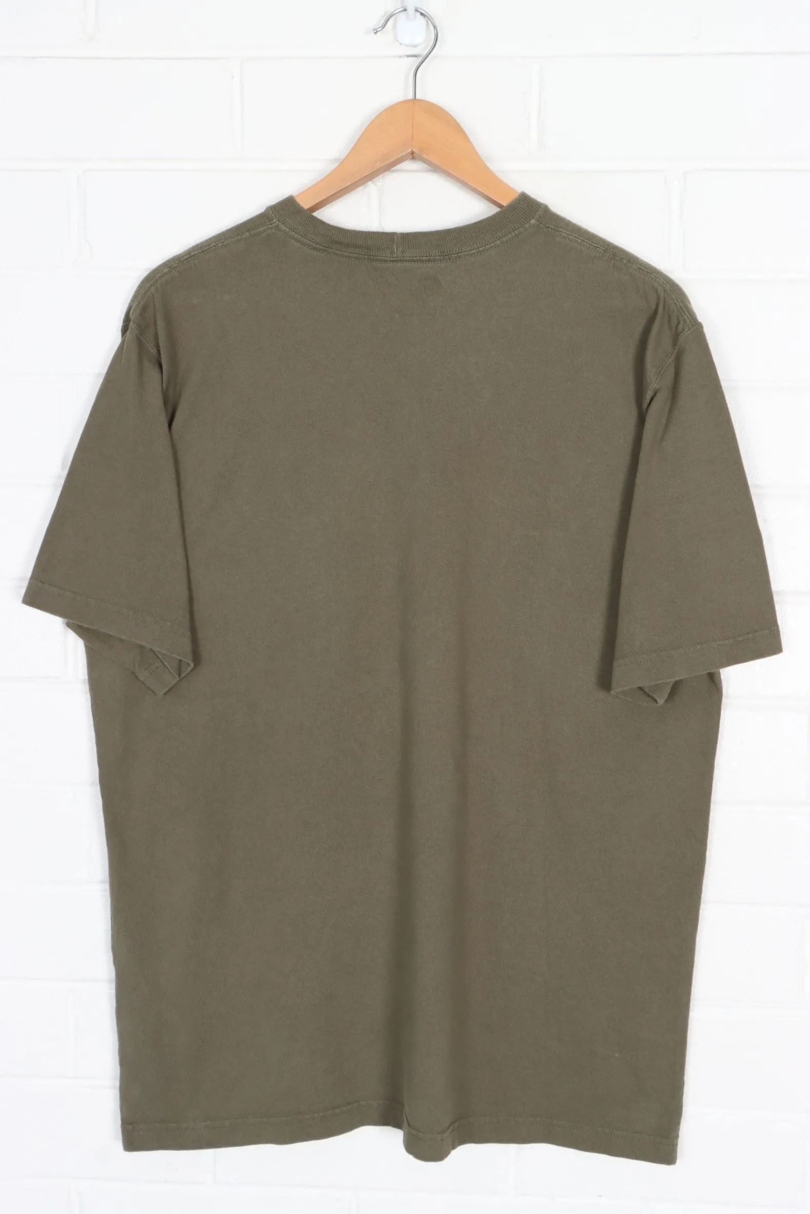 CARHARTT Olive Green 'Original Fit' Casual Front Pocket T-Shirt (M)