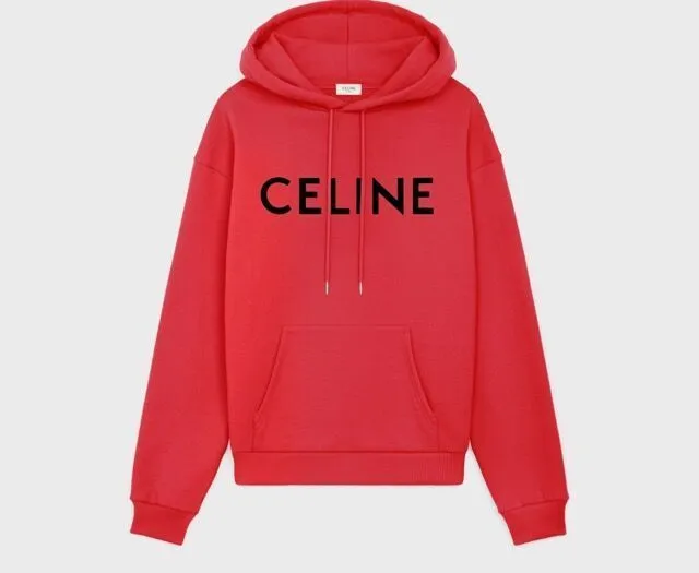 CELINE  |Unisex Sweat Street Style Long Sleeves Luxury Hoodies