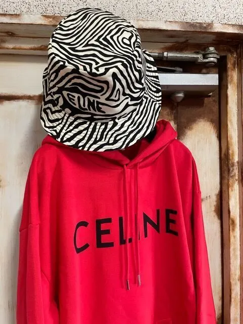 CELINE  |Unisex Sweat Street Style Long Sleeves Luxury Hoodies