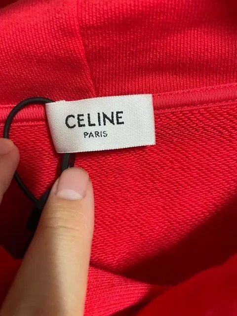 CELINE  |Unisex Sweat Street Style Long Sleeves Luxury Hoodies