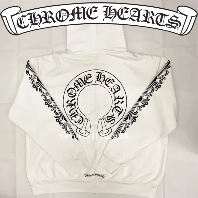 CHROME HEARTS  |Street Style Hoodies