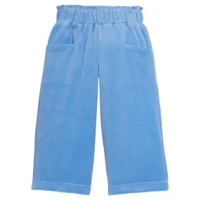 Cropped Palazzo Pants - French Blue