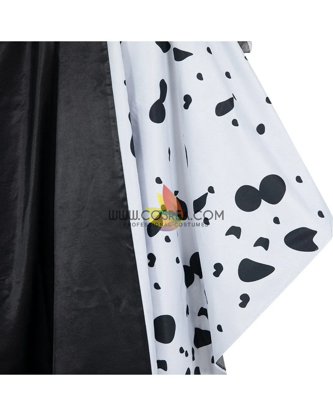 Cruella 2021 Live Action Movie 101 Dalmatian's Cosplay Costume