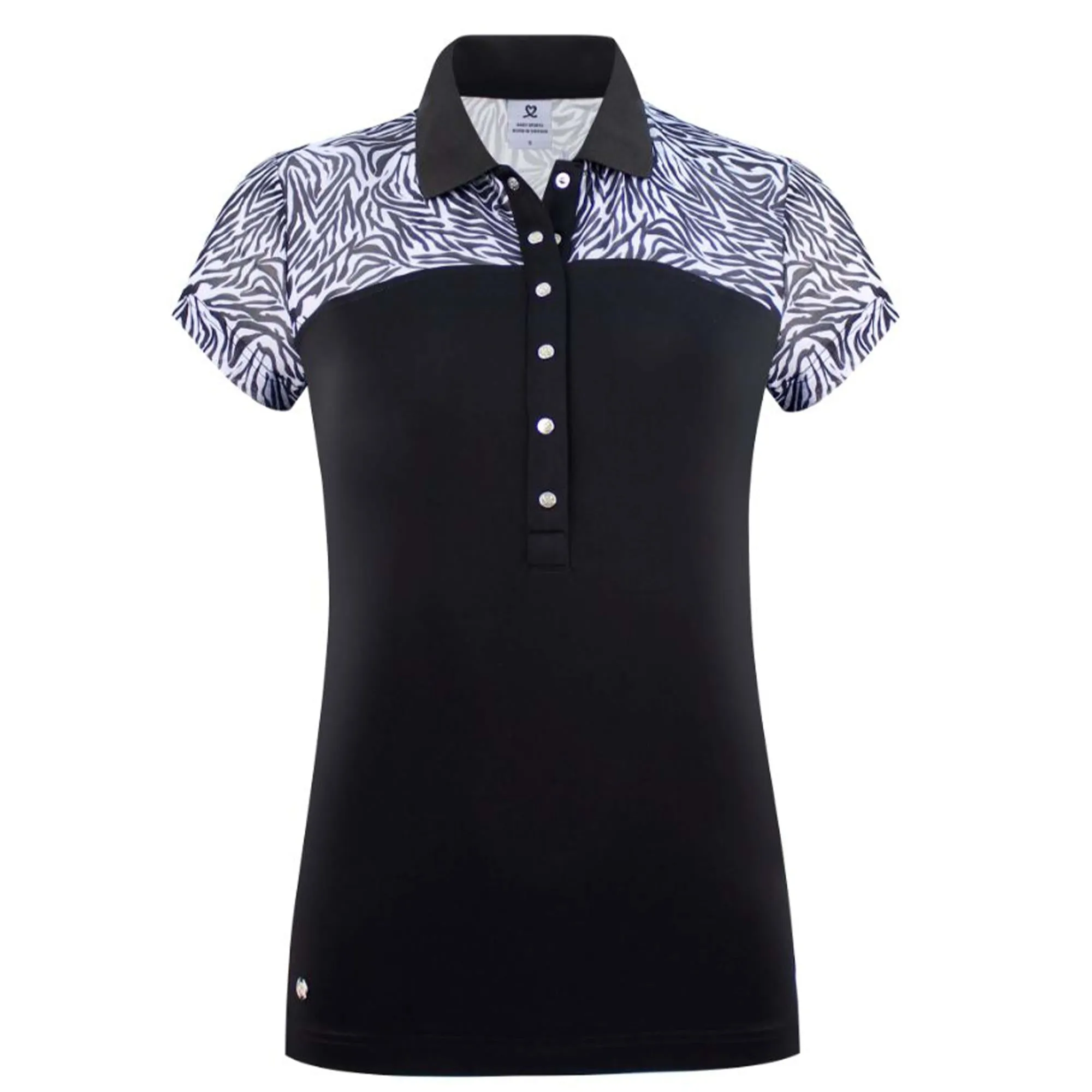 Daily Sports Zilian Cap Sleeve Polo Shirt Black