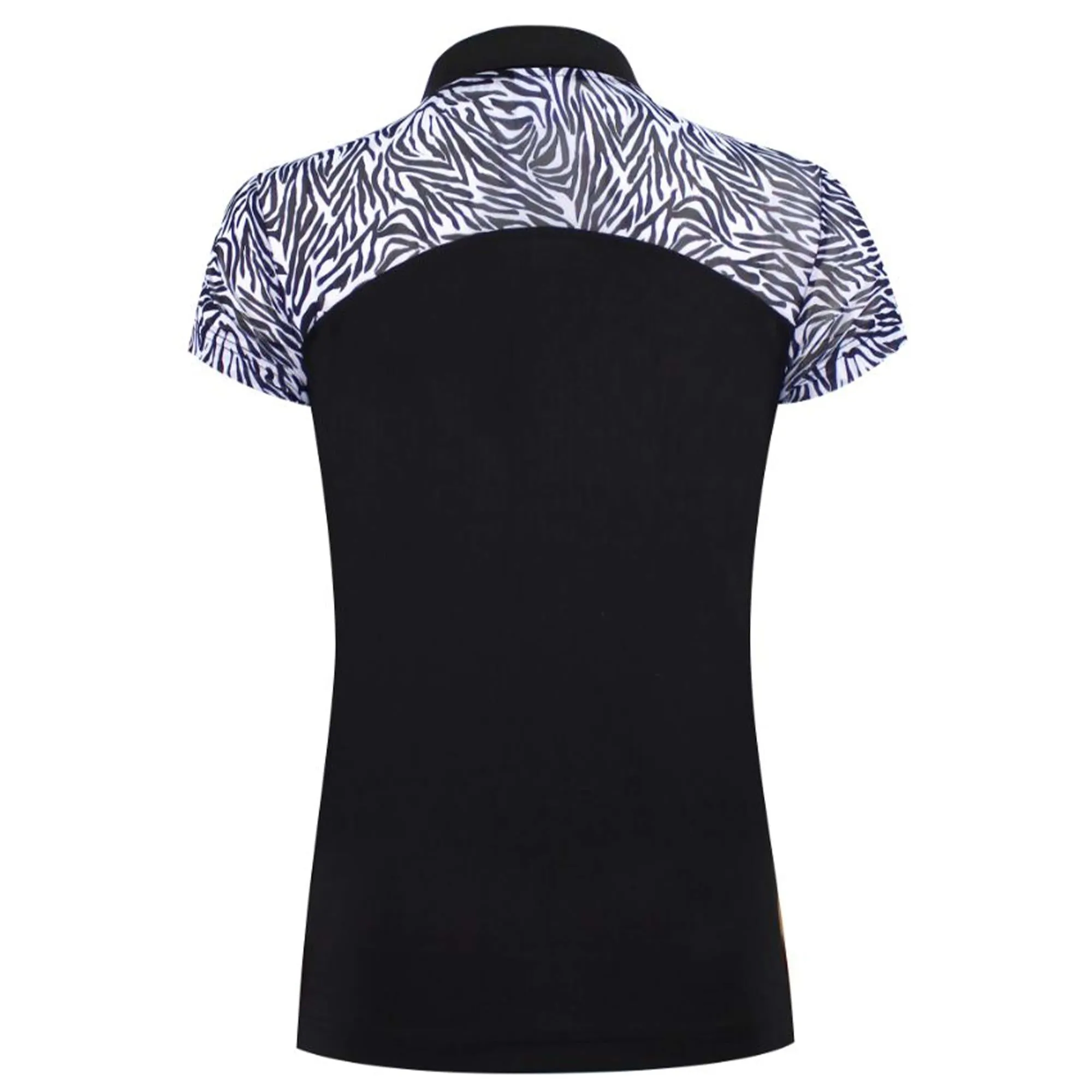 Daily Sports Zilian Cap Sleeve Polo Shirt Black