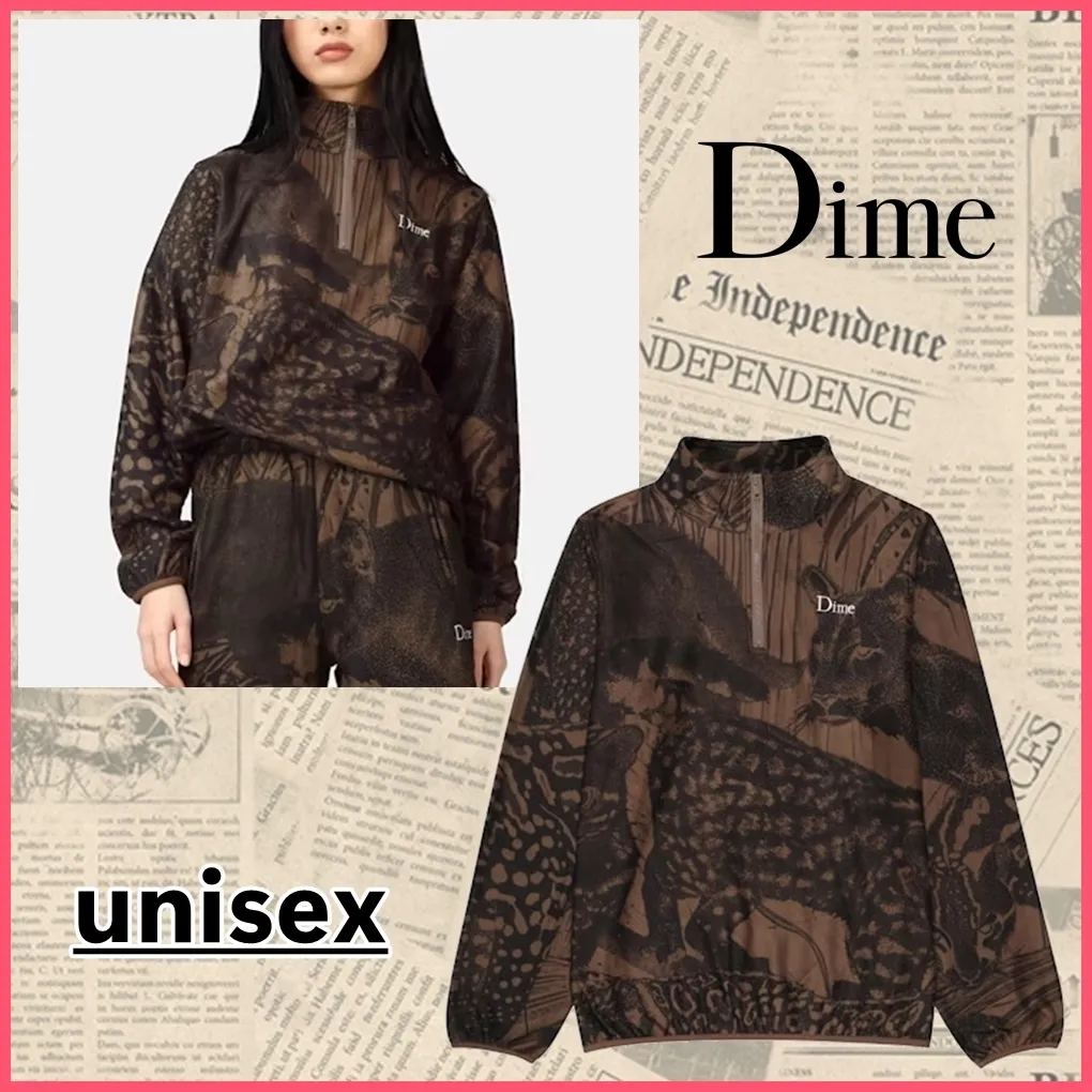 Dime  |Unisex Long Sleeves Skater Style Hoodies & Sweatshirts