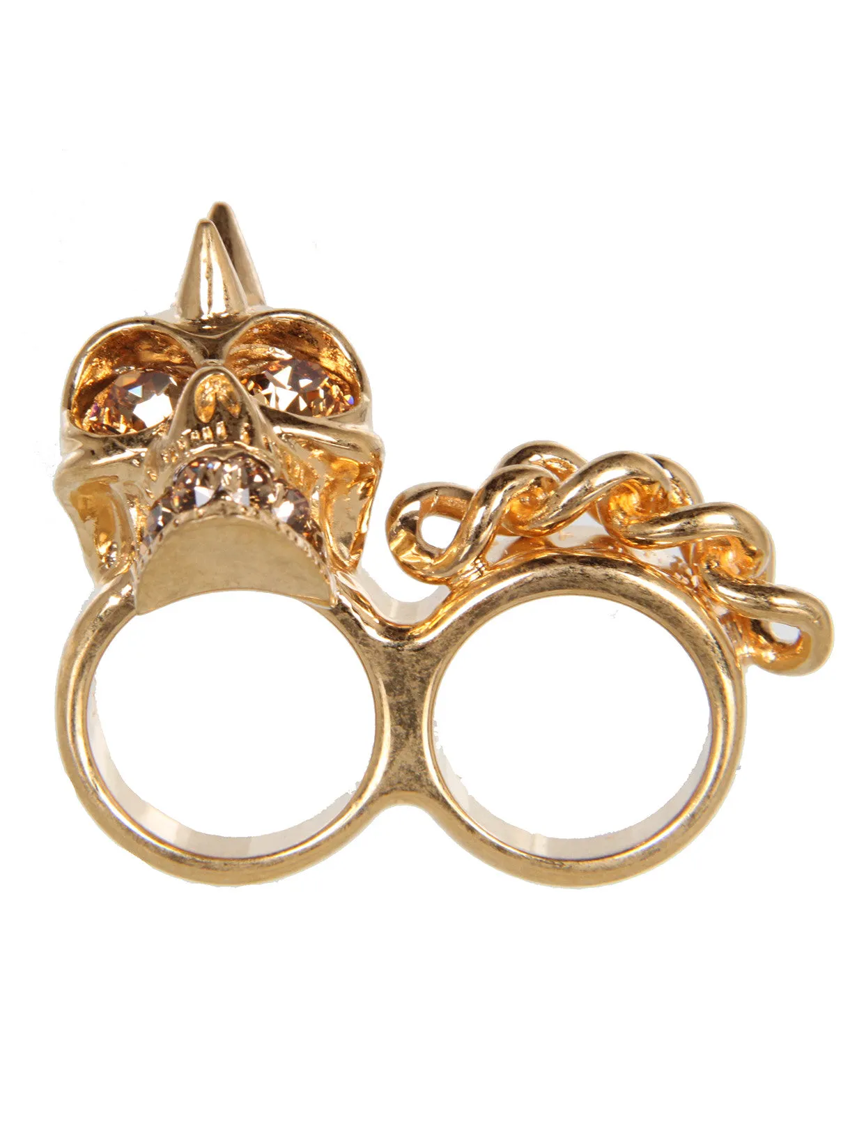 Double Finger Ring, Gold