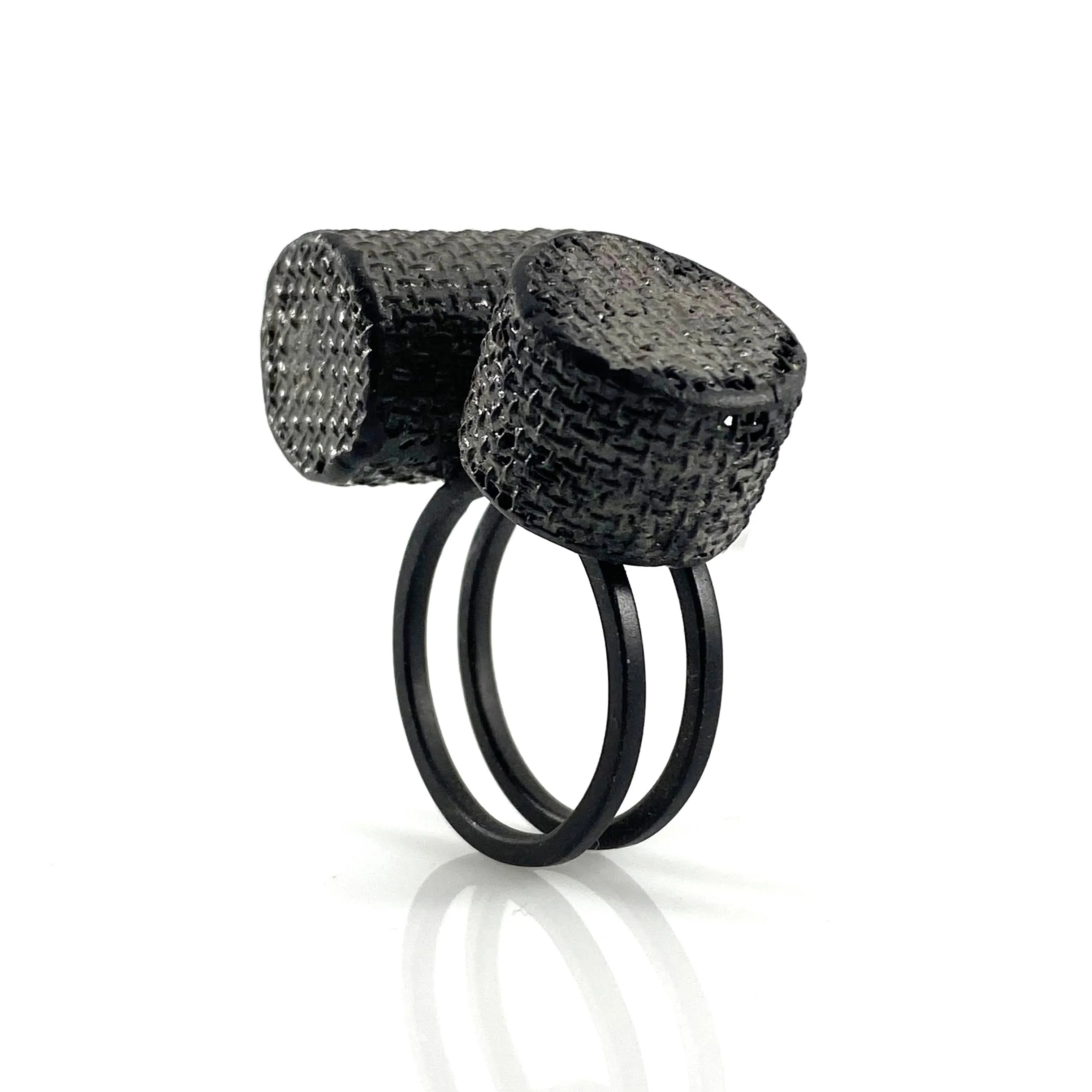 Double Mesh Cylinder Ring