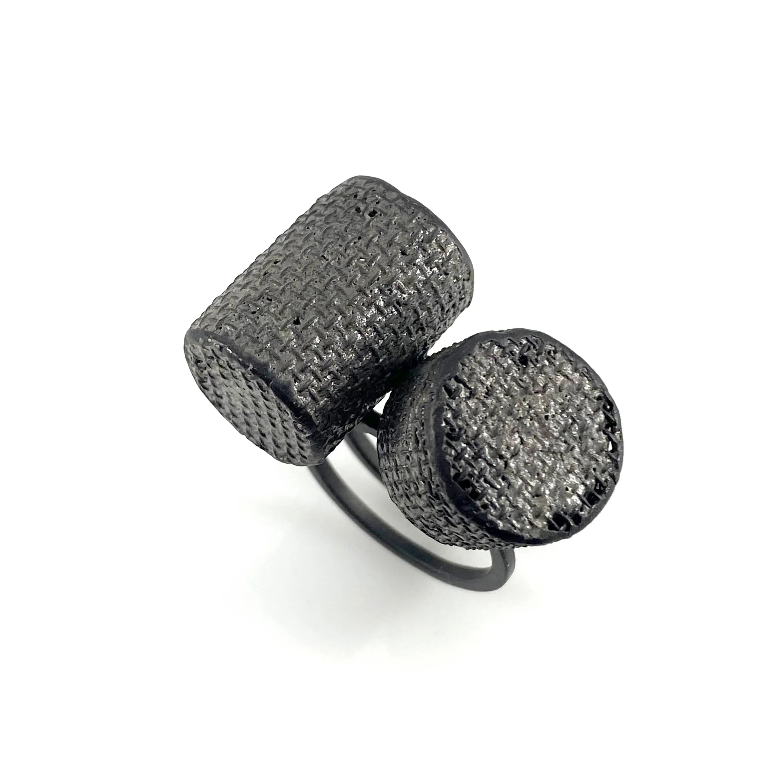 Double Mesh Cylinder Ring