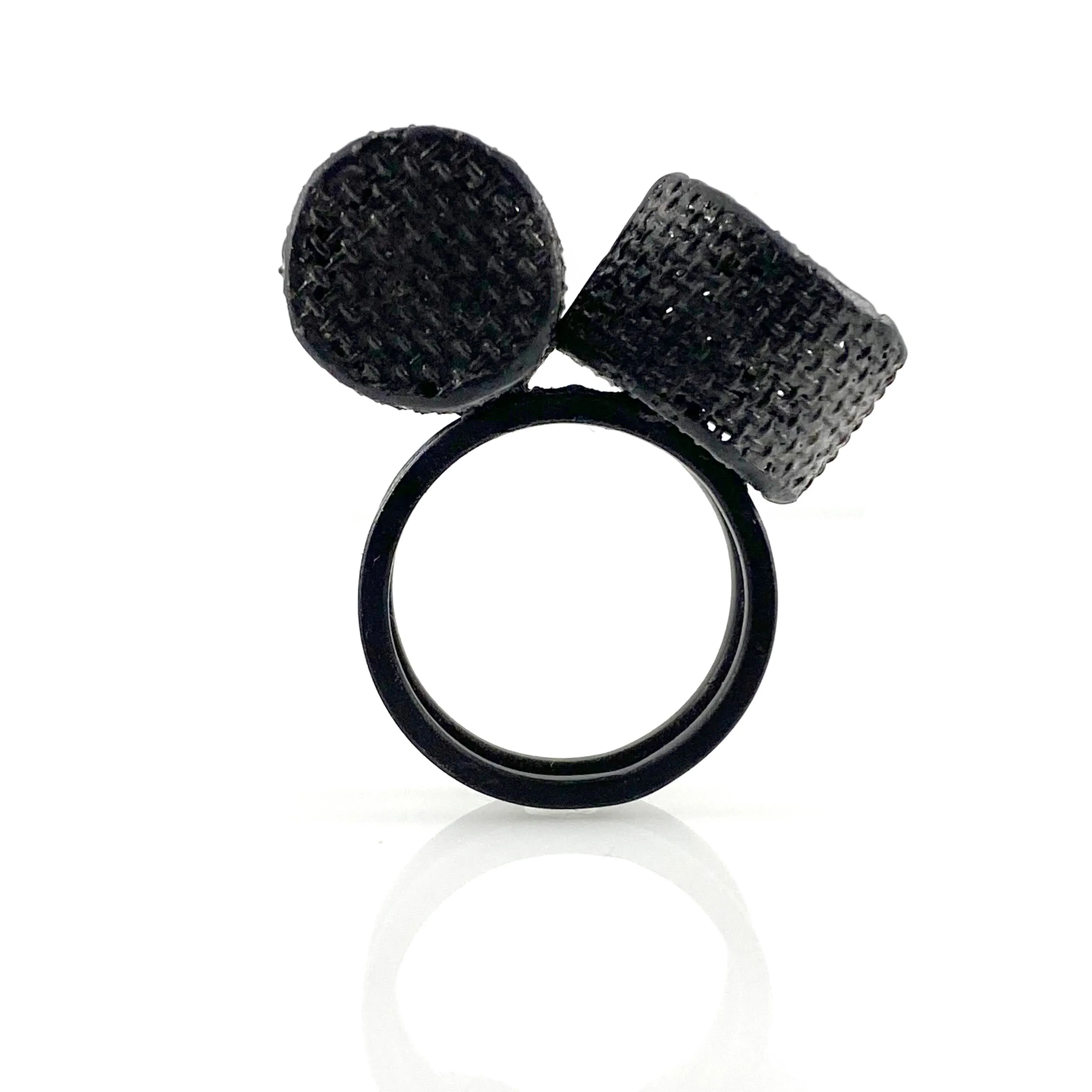 Double Mesh Cylinder Ring