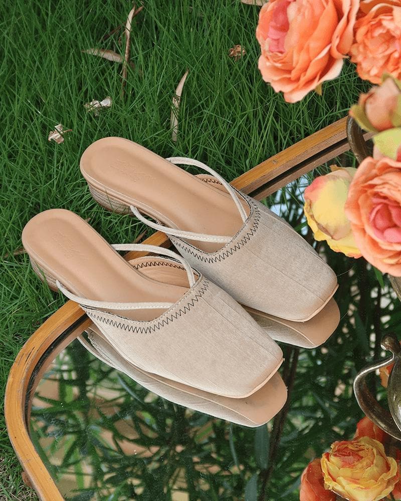 Elegant Square Toe Slippers