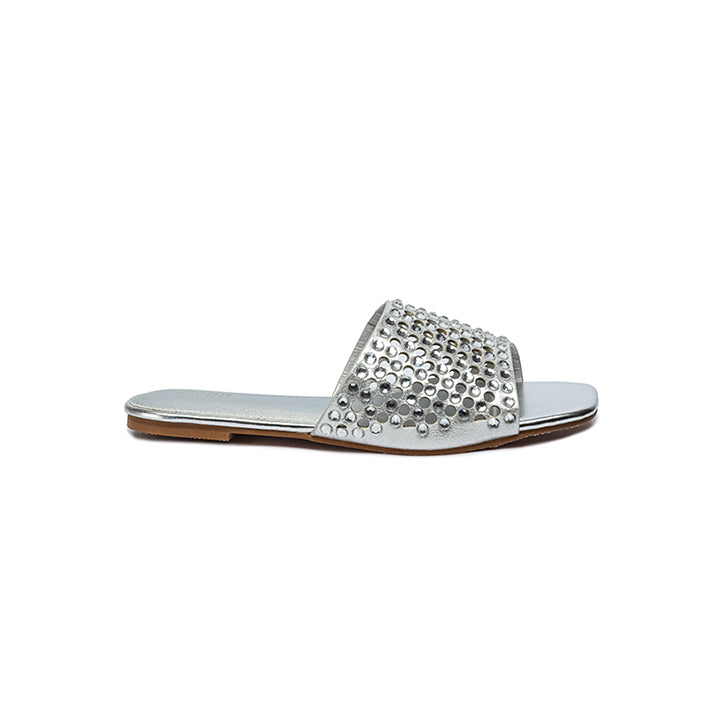 Embellished Square Toe Slide MY 286