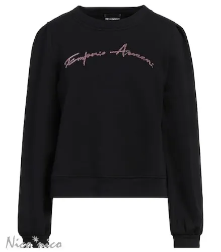 EMPORIO ARMANI  |Crew Neck Sweat Long Sleeves Plain Cotton Logo