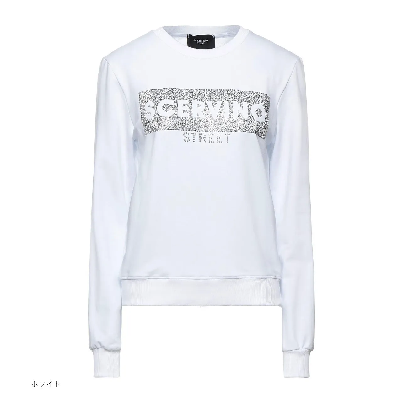 ERMANNO SCERVINO  |Crew Neck Long Sleeves Plain Cotton Logo