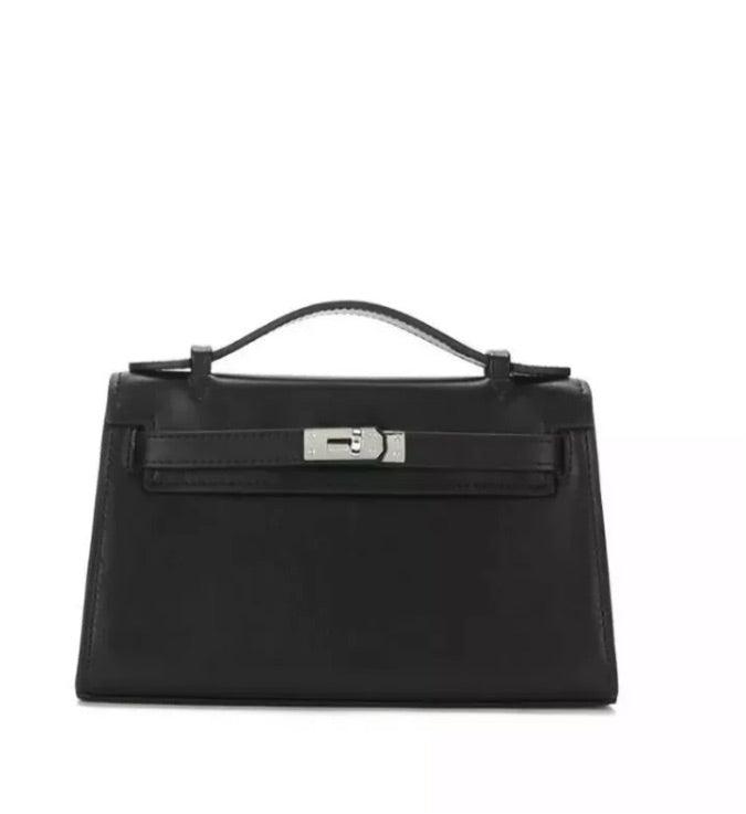 Genuine Leather Black 22 Mini Bag