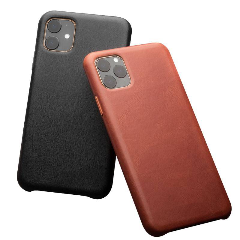 Genuine Leather Silm Back Cover for iPhone