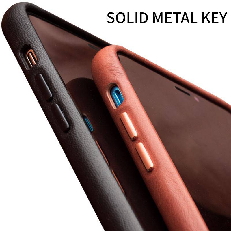 Genuine Leather Silm Back Cover for iPhone