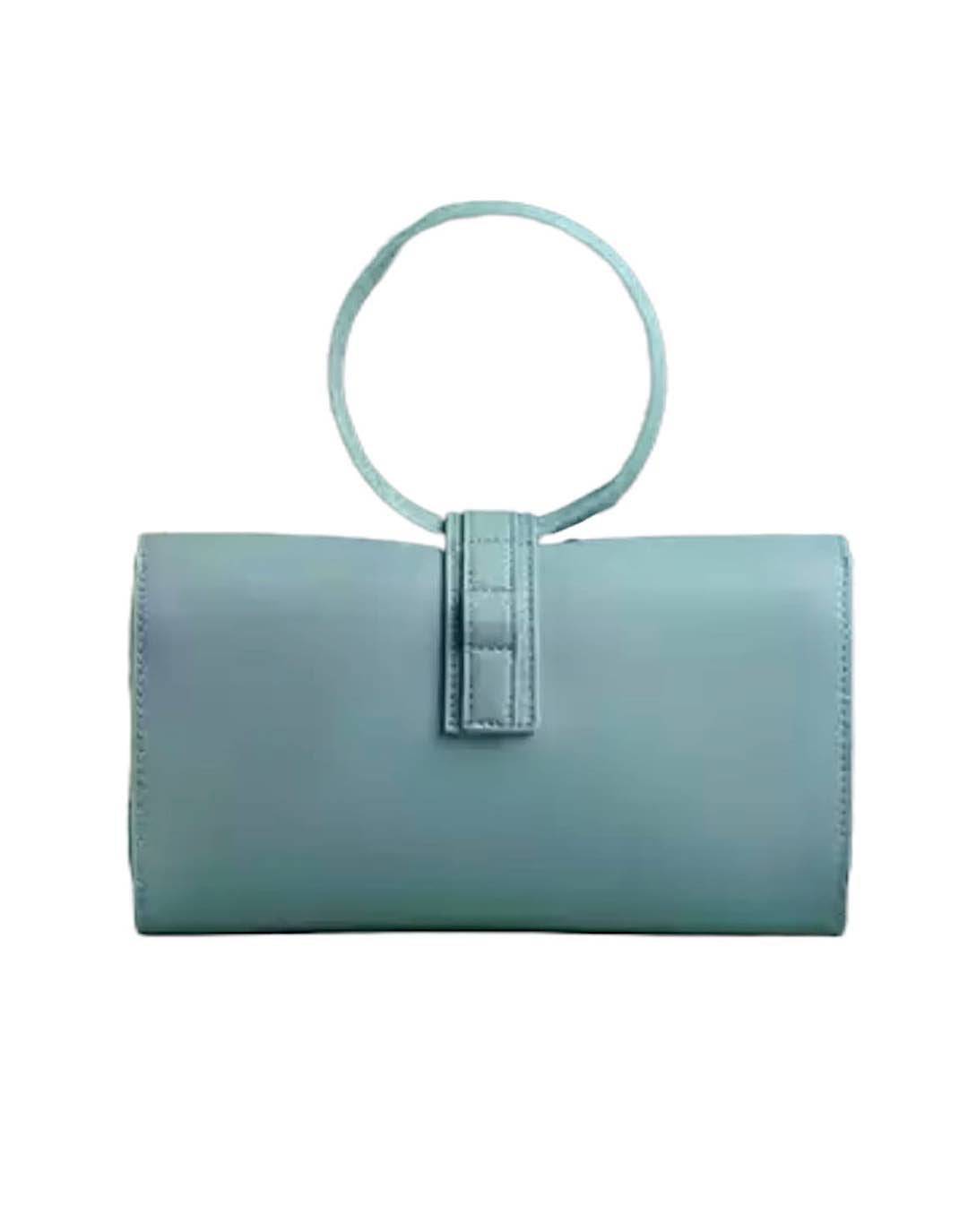 Geometrical Genuine Leather Handbag