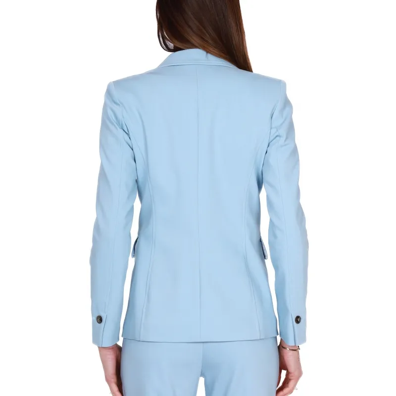 GIACCA BLAZER MONOPETTO, AZZURRO