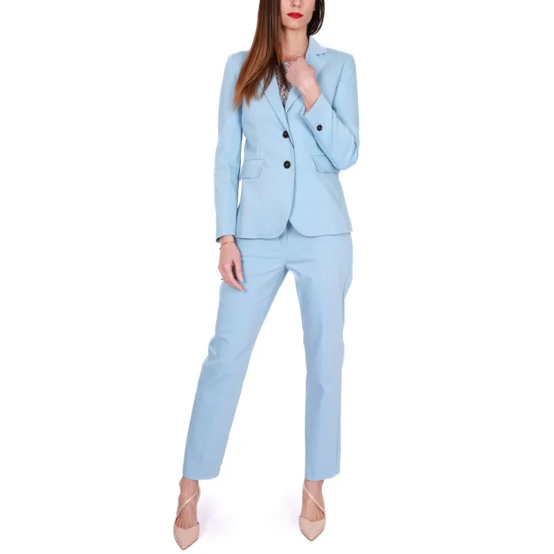 GIACCA BLAZER MONOPETTO, AZZURRO