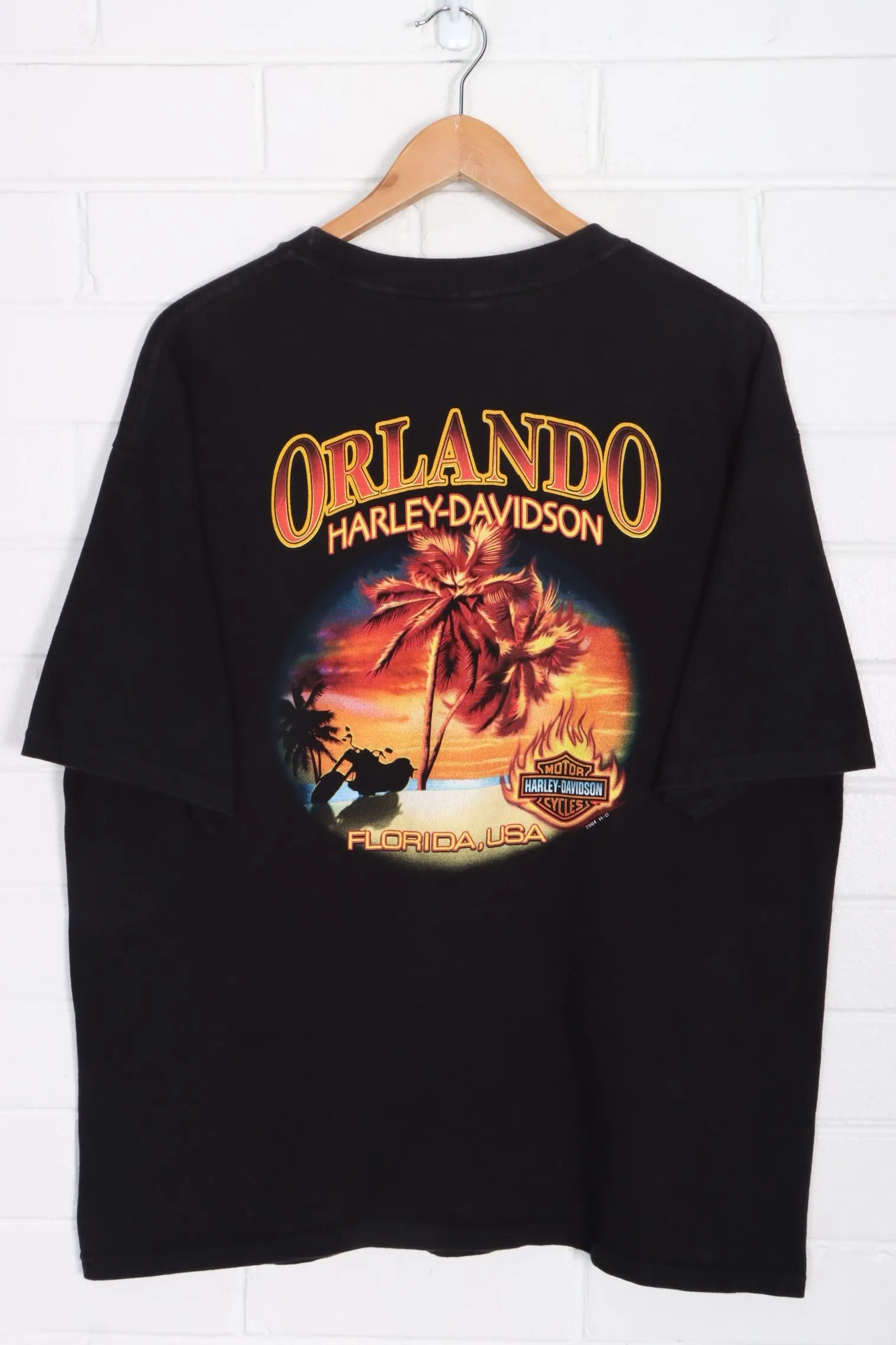 HARLEY DAVIDSON Orlando Sunset Front Back T-Shirt (XL)