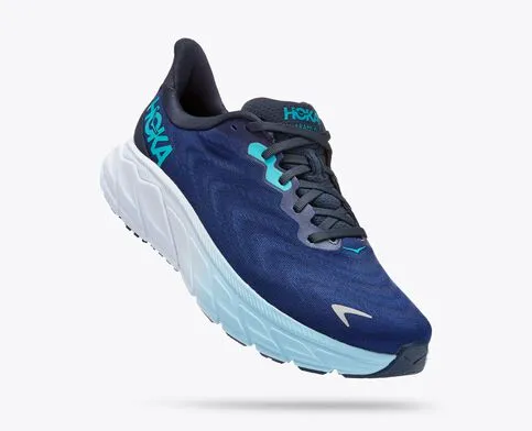 Hoka Mens Arahi 6 Athletic Shoes- Outer Space/Bellweather Blue