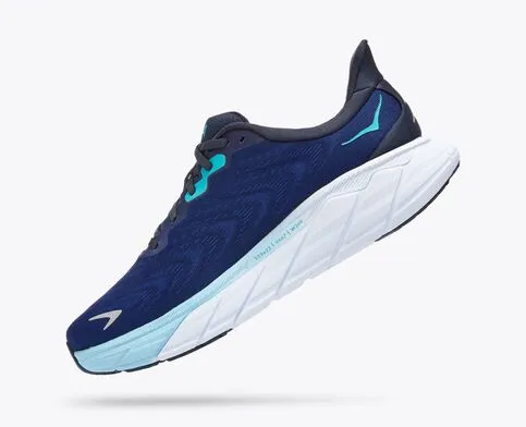 Hoka Mens Arahi 6 Athletic Shoes- Outer Space/Bellweather Blue