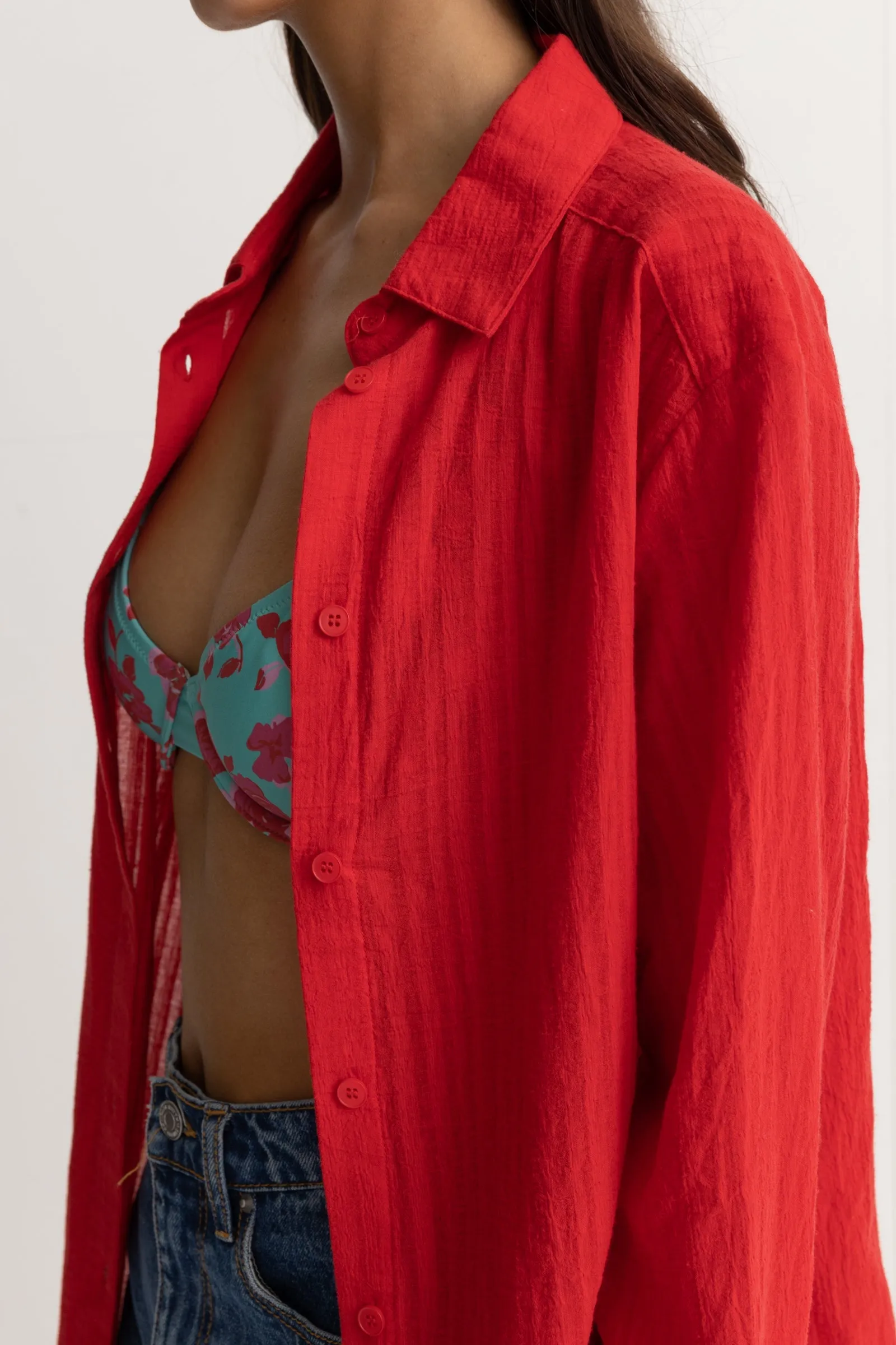 Inferna Beach Shirt Red