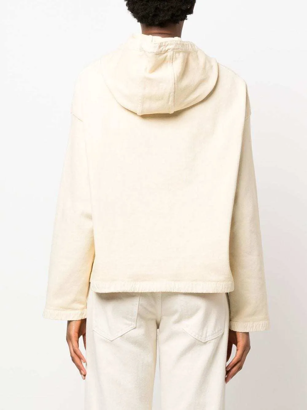 Jil Sander  |Long Sleeves Plain Cotton Logo Hoodies & Sweatshirts