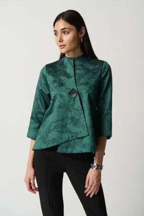 Joseph Ribkoff, 234273 Textured Woven Jacquard Swing Jacket