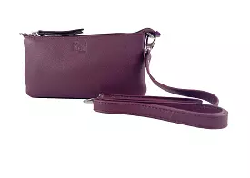 K0013NB | Shoulder Bag - Genuine Leather Col. Malva