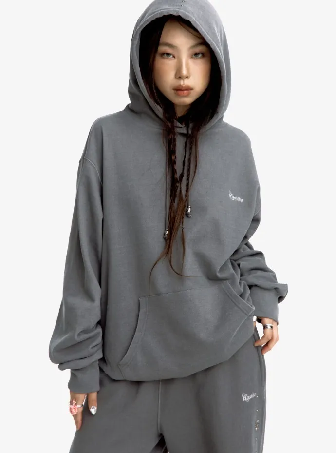 Kashiko  |Street Style Cotton Logo Hoodies & Sweatshirts