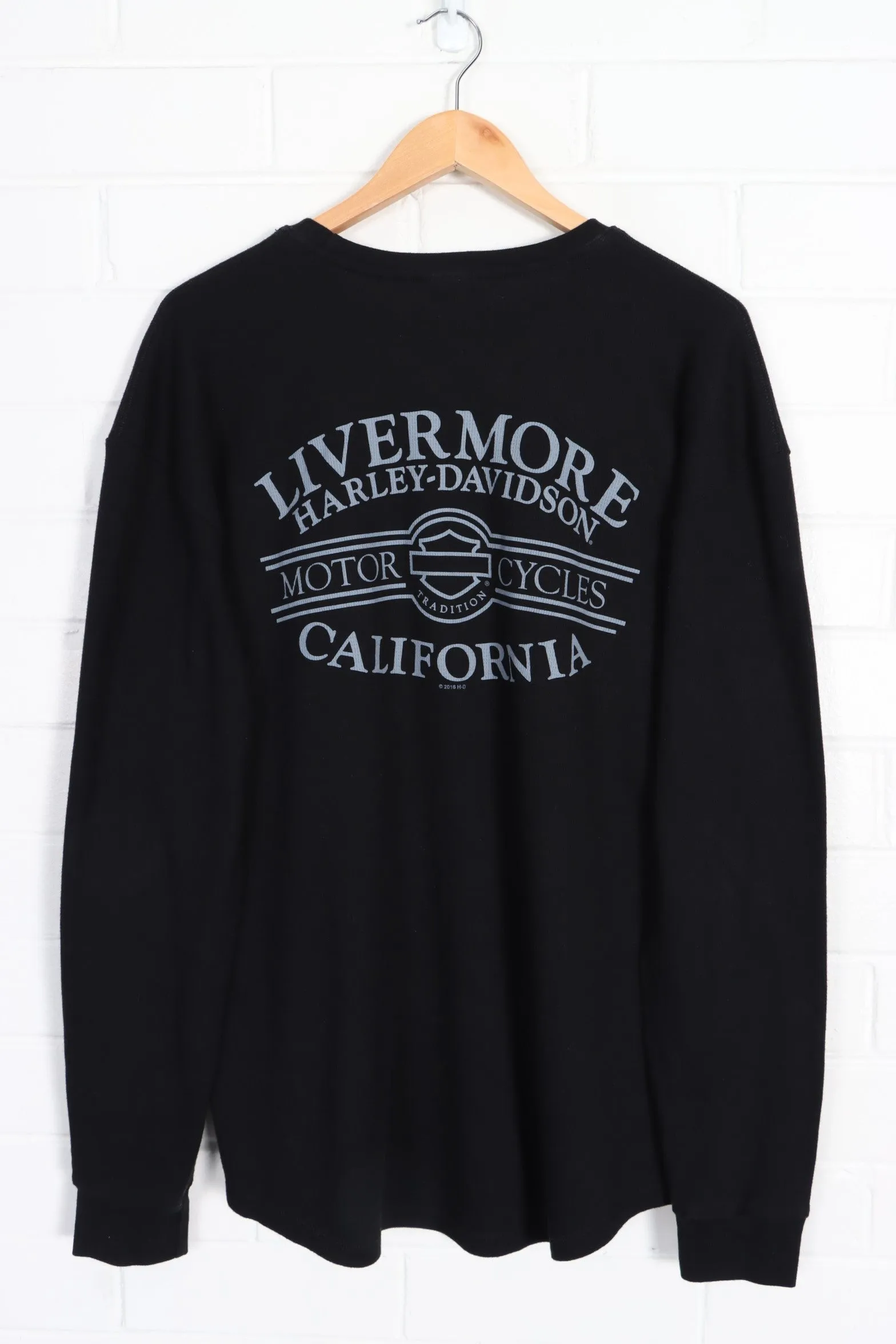 Livermore HARLEY DAVIDSON Front Back Long Sleeve Tee (XL)