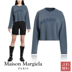 Maison Margiela  |Crew Neck Sweat Long Sleeves Plain Logo